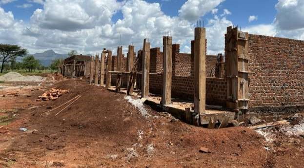 Construction team working in Uganda